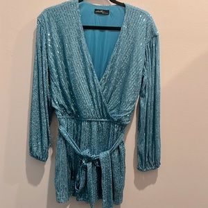 Vici…Overnight sequin Romper